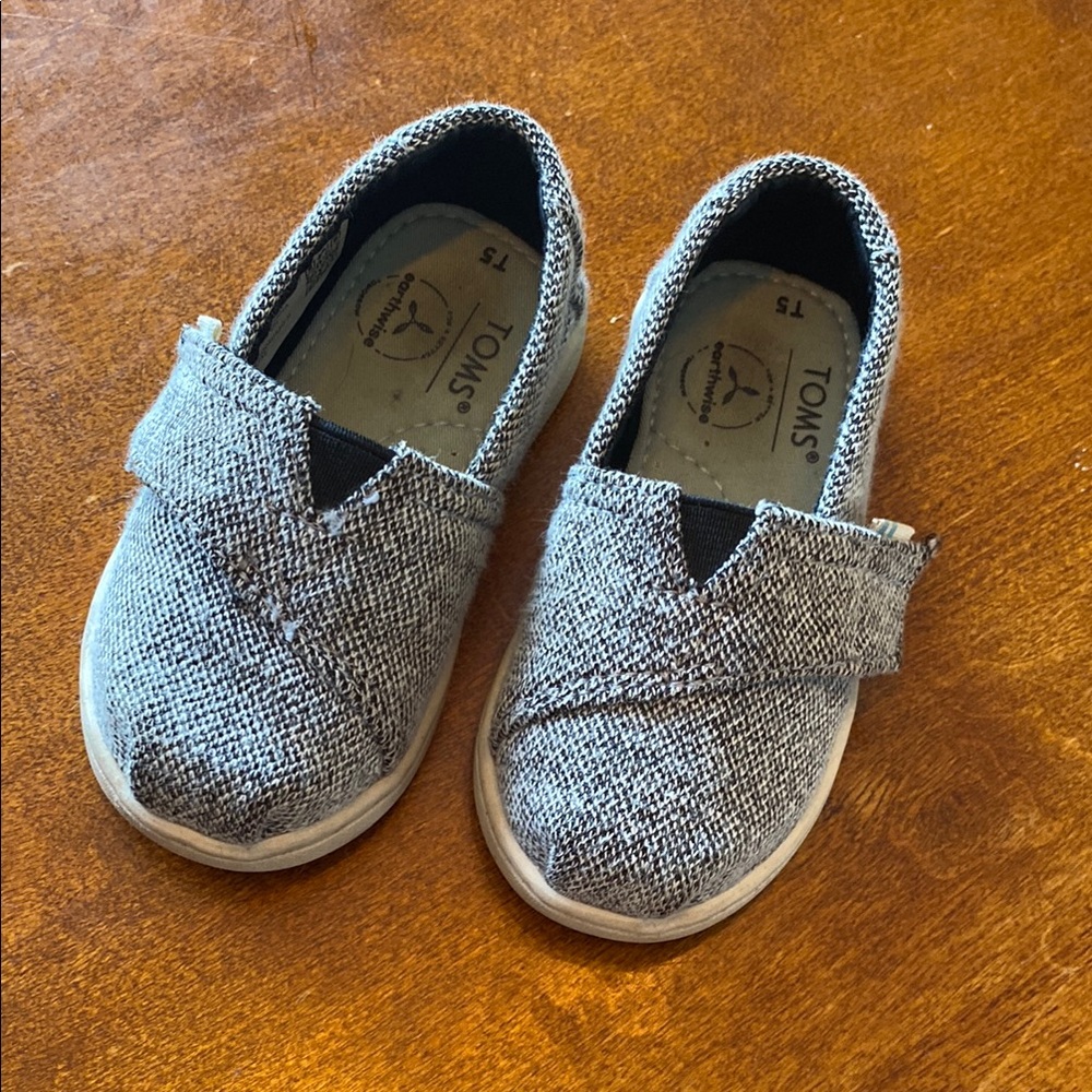 TOMS Kids' Black Slip-On Shoes